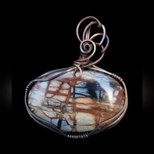 Designer Cabcohon Picasso Jasper Pendant